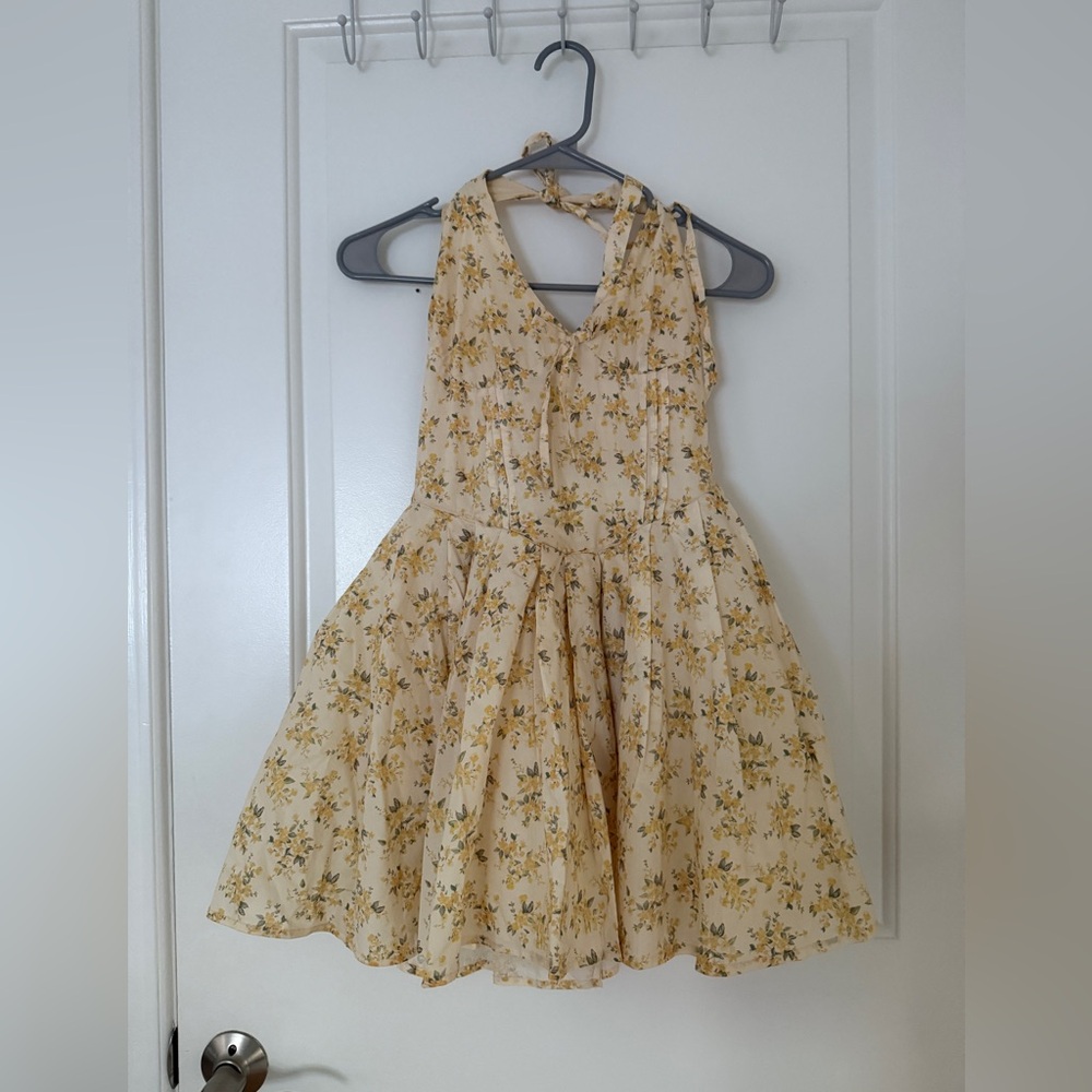 Windsor Yellow Floral Kids Dress